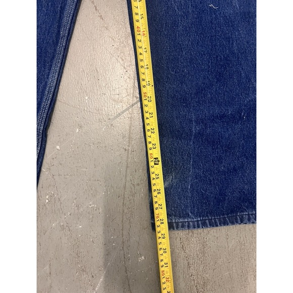 Carhartt R08 DNM Denim Dungaree Work Jeans Mens 38x30 Relaxed Fit Heavyweight - Picture 6 of 7